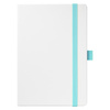 Ежедневник Арктик (Arctic) недатированный, белый/бирюзовый