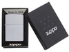 Зажигалка ZIPPO Classic с покрытием Satin Chrome™, латунь/сталь, серебристая, матовая, 38x13x57 мм для бизнеса