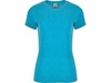 Футболка "Fox" женская, бирюзовый меланж для бизнеса