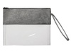 Косметичка из PVC и ткани "Leony", прозрачный/темно-серый для бизнеса