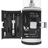 Набор инструментов Tools lantern cо встроенной лампой, 15 инструментов, черный, в пластиковом футляре для бизнеса