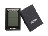 Зажигалка ZIPPO Classic с покрытием Green Matte, латунь/сталь, зелёная, матовая, 38x13x57 мм для бизнеса