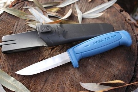 Нож Morakniv Basic 546, нержавеющая сталь, ножны, синий