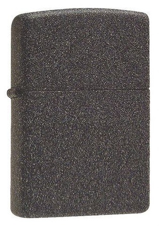 Зажигалка Zippo с покрытием Iron Stone, латунь/сталь, серая, матовая, 36x12x56 мм