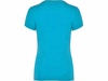 Футболка "Fox" женская, бирюзовый меланж для бизнеса