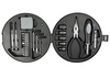 Набор инструментов Tools Колесо, 25 инструментов, серебристо-черное, в пластиковом футляре для бизнеса