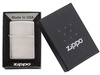 Зажигалка ZIPPO Classic с покрытием Brushed Chrome, латунь/сталь, серебристая, матовая, 38x13x57 мм для бизнеса