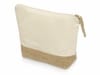 Косметичка "Jute" из хлопка и джута, натуральный для бизнеса