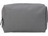 Косметичка из искусственной кожи "Sofit", серый с логотипом компании. Цена 1 061 ₽. Артикул AROA839527