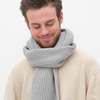 Шарф Форгес (Forges) вязаный, серый