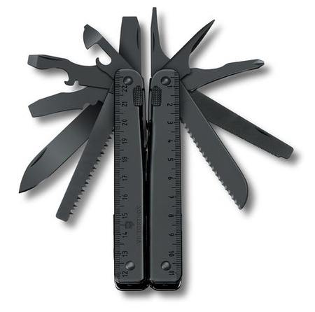 Мультитул Victorinox SwissTool BS, 115 мм, 29 функций, чёрный, нейлоновый чехол