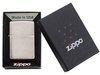Зажигалка ZIPPO Armor™ c покрытием Brushed Chrome, латунь/сталь, серебристая, матовая, 38x13x57 мм для бизнеса