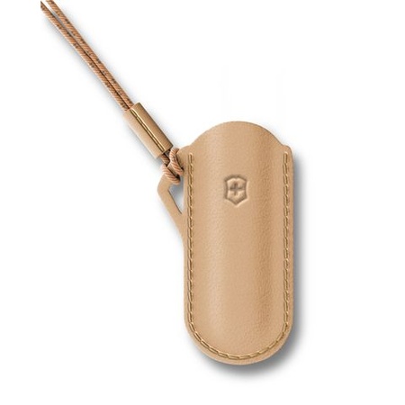 Чехол Victorinox для ножей Classic Colors 58 мм, кожаный, "Wet Sand"