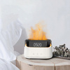 Светодиодный USB увлажнитель-ароматизатор Brava с часами с подсветкой, белый для бизнеса