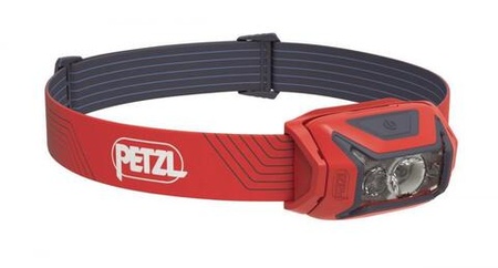 Фонарь светодиодный налобный Petzl Actik, красный, 450 лм, 3-ААА