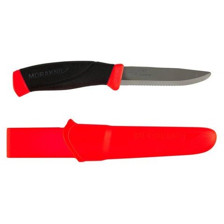 Нож Morakniv Companion F Rescue, нержавеющая сталь, красный