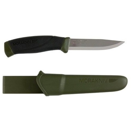 Нож Morakniv Companion MG, углеродистая сталь, ножны, хаки