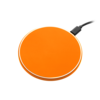 Беспроводное зарядное устройство с подсветкой 15W Аурис (Auris), оранжевое