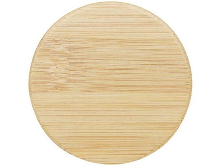 Бамбуковое зеркало Lustre - Натуральный с логотипом компании. Цена 332 ₽. Артикул AROA12633406