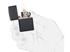 Зажигалка ZIPPO Classic с покрытием Black Matte, латунь/сталь, чёрная, матовая, 38x13x57 мм для бизнеса