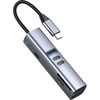 USB-хаб 7 в 1 USB-C - USB-A3.0 + 2хUSB-C + USB-C PD100Вт + HDMI + SD + microSD, серый, Deppa для бизнеса