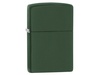 Зажигалка ZIPPO Classic с покрытием Green Matte, латунь/сталь, зелёная, матовая, 38x13x57 мм для бизнеса