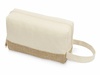 Косметичка "Jute" с ручкой из хлопка и джута, натуральный для бизнеса