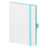 Ежедневник Арктик (Arctic) недатированный, белый/бирюзовый