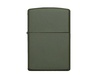 Зажигалка ZIPPO Classic с покрытием Green Matte, латунь/сталь, зелёная, матовая, 38x13x57 мм для бизнеса