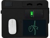 Многофункциональный коврик для мыши «Multi Pad» с беспроводной зарядкой и LCD экраном, 10 Вт, черный для бизнеса
