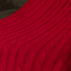 Плед Фадо (Fado) вязаный, красный (без подарочной коробки)