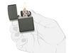 Зажигалка ZIPPO Classic с покрытием Green Matte, латунь/сталь, зелёная, матовая, 38x13x57 мм для бизнеса
