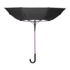 Зонт-трость Квантум (Quantum), черный/фиолетовый