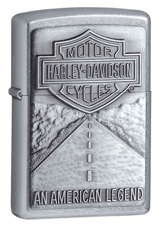 Зажигалка Zippo Harley-Davidson American Legend Emblem с покрытием Street Chrome, латунь