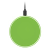 Беспроводное зарядное устройство с подсветкой 15W Аурис (Auris), салатовое
