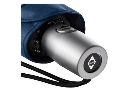 Зонт складной 5640 Guard со светоотражающим кантом, автомат, нейви с логотипом компании. Цена 4 393 ₽. Артикул AROA100014