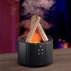 Светодиодный USB увлажнитель-аромадиффузор Bonfire с пультом Д/У, чёрный для бизнеса