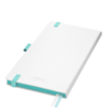 Ежедневник Арктик (Arctic) недатированный, белый/бирюзовый
