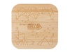 Eмкость для хранения «Flake», бежевый, натуральный, с гравировкой для бизнеса