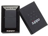 Зажигалка ZIPPO Classic с покрытием Black Matte, латунь/сталь, чёрная, матовая, 38x13x57 мм для бизнеса