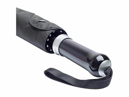 Зонт-трость 7875 RingOpener® полуавтомат, черный с логотипом компании. Цена 5 556 ₽. Артикул AROA100173