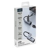 USB-хаб 3 в 1 USB-C - USB-A3.0 + USB-C PD100Вт + HDMI, серый, Deppa для бизнеса