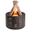 Светодиодный USB увлажнитель-аромадиффузор Bonfire с пультом Д/У, чёрный для бизнеса