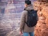 Легкий складывающийся рюкзак-мессенджер "Venturer Eco", черный для бизнеса
