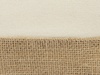 Косметичка "Jute" из хлопка и джута, натуральный с логотипом компании. Цена 443 ₽. Артикул AROA932419
