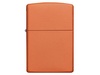 Зажигалка ZIPPO Classic с покрытием Orange Matte, латунь/сталь, оранжевая, матовая, 38x13x57 мм для бизнеса