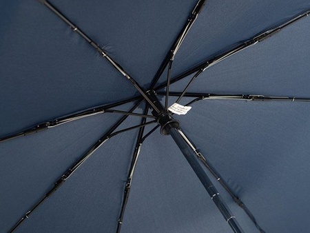 Зонт складной 5640 Guard со светоотражающим кантом, автомат, нейви с логотипом компании. Цена 4 393 ₽. Артикул AROA100014