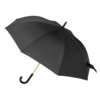 Зонт-трость Квантум (Quantum), черный/салатовый
