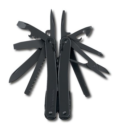 Мультитул Victorinox SwissTool Spirit XBS, 105 мм, 25 функций, черный, нейлоновый чехол