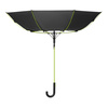 Зонт-трость Квантум (Quantum), черный/салатовый